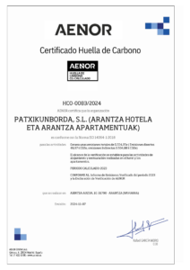 certificado-huella-carbono-arantza-hotela